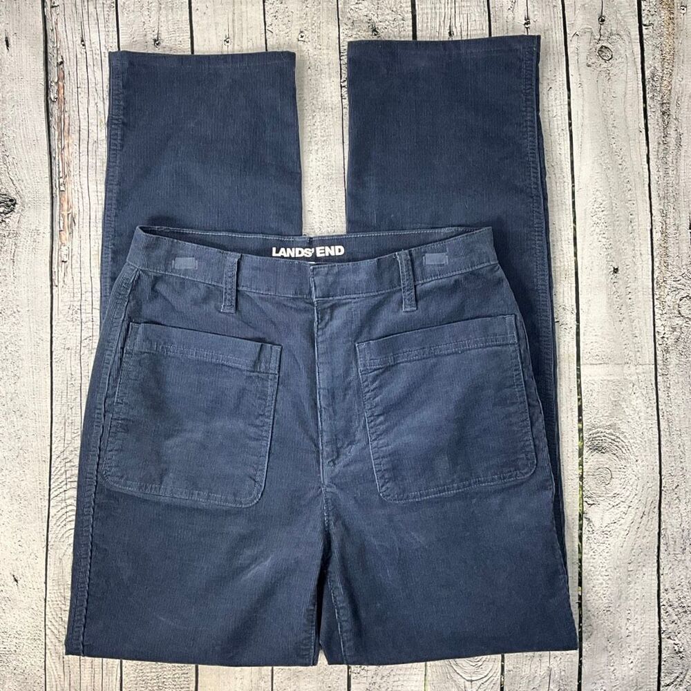 LANDS’ END High Rise Corduroy Pants